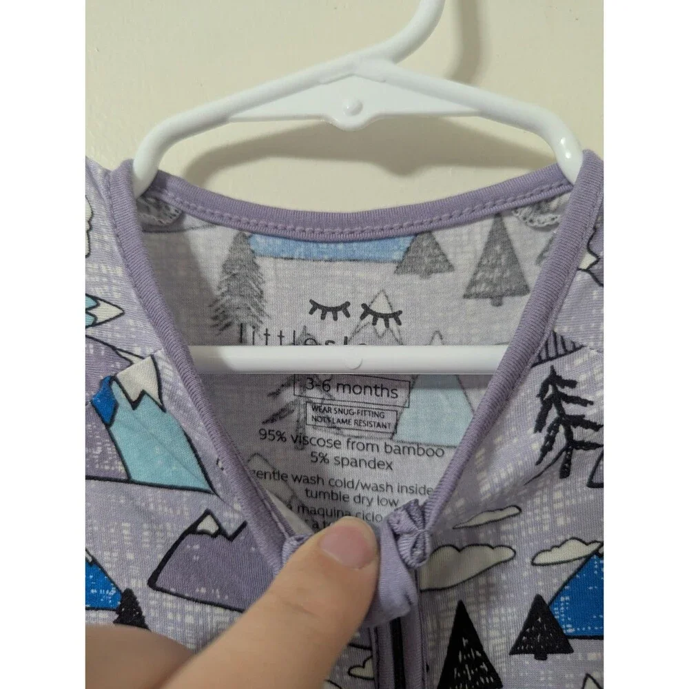 Little Sleepies OG Mountains Zippy PJs size 3-6 Months